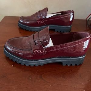 DOLCE VITA shoes — Ariya Leather Loafers — Burgundy
